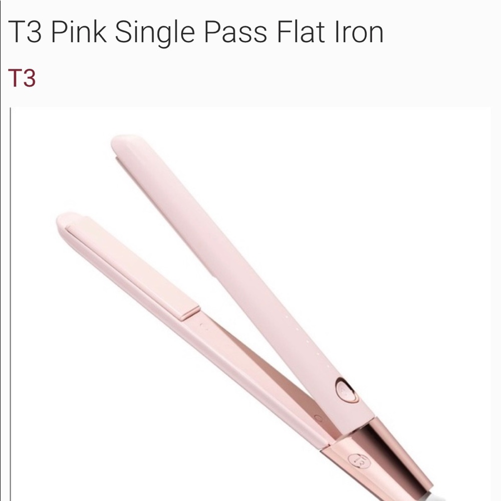 T3 Singlepass luxe flat iron pink